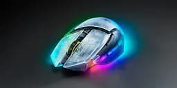 Razer Михайло Basilisk V3 Pro 35K, RGB, USB-A/WL/BT, Phantom White Ed. - мініатюра 6