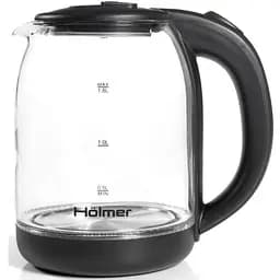 Електрочайник Holmer HKS-1950 1.8 л прозорий/чорний