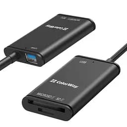 Зчитувач флеш-карт ColorWay USB-C to USB 3.0/SD/MicroSD (CW-CR-02) - мініатюра 4