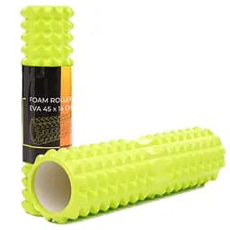 Массажный ролик Cornix EVA 45 x 14 см (валик, роллер) XR-0337 Green
