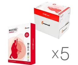 Maestro Standart, упаковка 5 шт. х 500 аркушів, Папір А4, клас B+, 80 г/м2