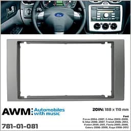 Перехідна рамка Ford Transit, Focus, C-Max, S-Max, Fusion, Fiesta, Galaxy, Kuga AWM 781-01-081 - мініатюра 4