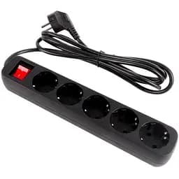 Мережевий фільтр-подовжувач СolorWay PSEA52-BK 5 розеток 2 м Black