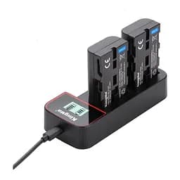 3-Pack KingMa Sony NP-F550 комплект из 2 аккумуляторов и ЗУ на 2 батареи