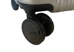 Валіза Airtex 228 на 4 колесах полікарбонат кодовий замок TSA 4 колеса 360° об'єм 68 л сріблястий - мініатюра 2