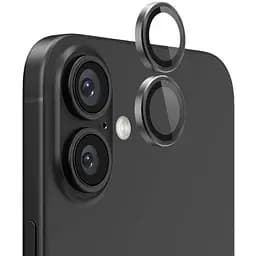 Защитное стекло DK для Apple iPhone 16 на камеру Lens Metal Ring Eagle Eye 018465 black