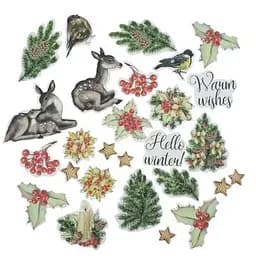 Набір для створення 3-х Різдвяних листівок Awaiting Christmas FDGCK-036 - мініатюра 3