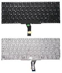 Клавіатура для ноутбука Apple MacBook Air 2011+ A1370 (2010, 2011), A1465 (2012, 2013, 2014, 2015) з підсвічуванням (Light) Black, (Оригінал), (No Frame), RU (вертикальний) - мініатюра 3
