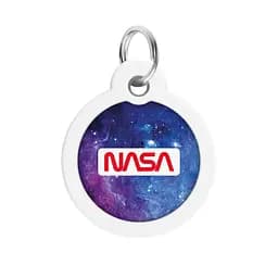 Адресник для собак і котів Waudog Smart ID з QR паспортом, NASA21, M, діаметр 30 мм - мініатюра 2