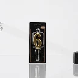 Свічка цифра 6 золото No name ATS4897 Золотий (2000989574910)