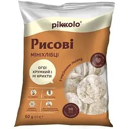 Минихлебцы Pikolo рисовые с семенами льна 50 г
