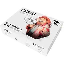 Дитячі гуашеві фарби 7C21204, 12 кольорів по 16 мл