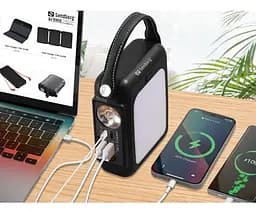 Акумулятор портативний Sandberg 20000 mAh 20 W динамозаряджання режим ДБЖ прожектор ліхтарик - мініатюра 6