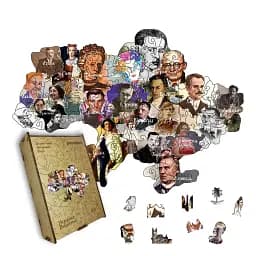 Пазл деревянный Украина Выдатна, А3, Картонная коробка 200 элементов