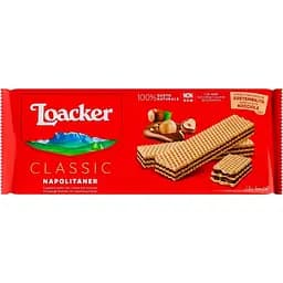 Вафли Loacker Classic Napolitaner с ореховой начинкой 175 г