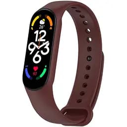 Силиконовый ремешок для Xiaomi Mi Band 7/6/5 Бордовый / Maroon