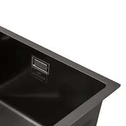 Кухонна мийка Kroner KRP Schwarze - SET7546ARTHM PVD (3.0/0.8 мм) CV033375, Чорний - мініатюра 11