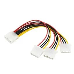 Переходник питания Molex (M) - 3 x Molex (F), 20 см (S0450)