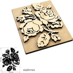 Штамп для вибійки Rosa Talent №1 Вишиванка 15x11см