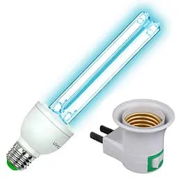 Универсальная Ультрафиолетовая Бактерицидная кварцевая лампа E27, 25W с включателем