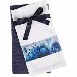 Набір кухонних рушників Home and More Belen 2 шт. синій з білим (svt-2000022281737)