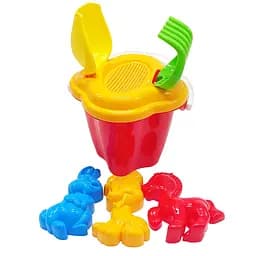 Набір для пісочниці "Дзвіночок №1" Colorplast 0978 відерце, лопатка, граблі Червоний