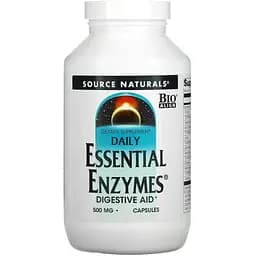 Натуральна добавка Source Naturals Daily Essential Enzymes 500 mg, 120 капсул
