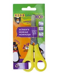 Ножницы детские Zibi 132 мм с желтой линейкой ZB.5001-08 KIDS Line (4823078900135)