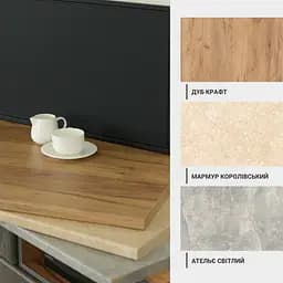 Кухня кутова Ніко 170 х 280 см Idea Бетон зі стільницею 28 мм лак - мініатюра 6