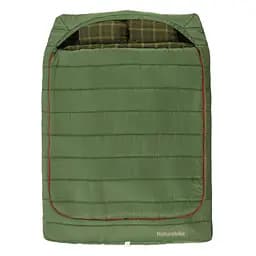 Спальный мешок двухместный Naturehike CNK2350WS019 с подушками (Зеленый)