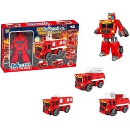 Іграшка DIY Toys Робот-трансформер 3-в-1 червоний (CJ-2180670)