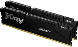Оперативна пам'ять Kingston FURY 64 GB (2x32GB) DDR5 6000 MHz Beast Black XMP (KF560C40BBK2-64)
