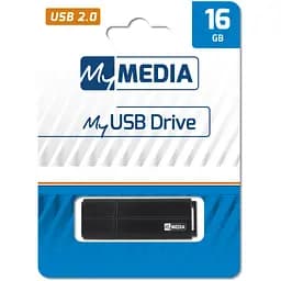 USB флеш накопичувач Verbatim 16GB MyMedia Black USB 2.0 (69261) - мініатюра 4