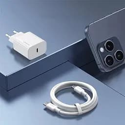 Адаптер живлення зарядний пристрій із кабелем Usams Fast Charger Kit OYXLTZ01 (CC226 + SJ711) - мініатюра 6