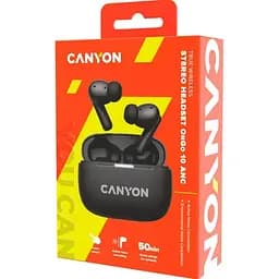 Навушники Canyon TWS headset OnGo TWS-10 ANC+ENC Black (CNS-TWS10B) - мініатюра 7