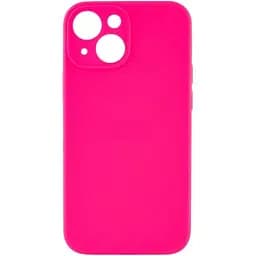 Чохол Silicone Case із захистом камери Full Apple iPhone 13 Shiny pink