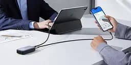Зовнішній акумулятор - скозна зарядка 2-стороння Ugreen PB501 10000mAh 30W Two-way білий - мініатюра 4