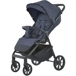 Прогулянкова коляска El Camino ME 1182 Malta Captain Blue з регульованою ручкою, підсклянником та дощовиком