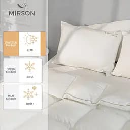 Одеяло пуховое MirSon Raffaello White 061 200х220 см (2200000075031) - мініатюра 2