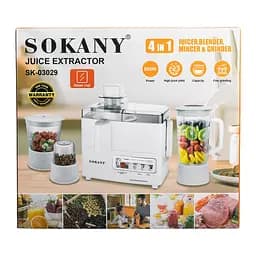 Кухонний комбайн 4 в 1 Sokany SK-03029 з соковижималкою Sokany SK-03029 - мініатюра 10