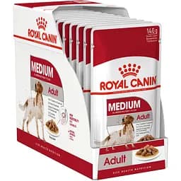 Вологий корм Royal Canin Medium Adult для дорослих собак середніх порід 1.4 кг (10 шт. х 140 г)