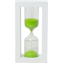 Пісочний годинник Склоприлад 4-27, 10 хвилин пісок салатовий білий (300589)