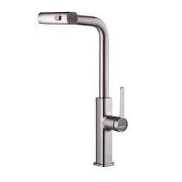 Змішувач для кухні з висувним виливом Mixxus Premium Hammer 014 graphite MI6955 Графіт - мініатюра 5