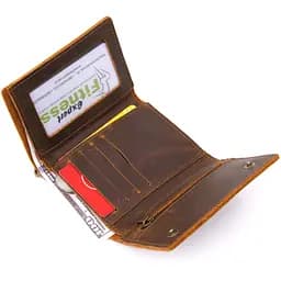 Портмоне унісекс з ланцюжком матове Vintage 11х8х2,2 см acs0016976 - мініатюра 3