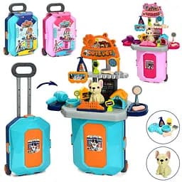 Набір грумер стіл складається в чемодан фен гребінець аксесуари собака 11 см (в асортименті) D57994-A