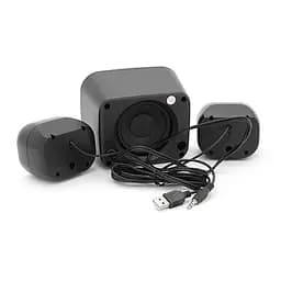 Колонки 2.1 JEDEL S-560P USB+3.5mm, 2x3W+5W, 150Hz-20KHz, з LED підсвічуванням, Black, BOX - мініатюра 3