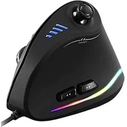 Вертикальна миша провідна Zelotes C18 з ергономічним джойстиком RGB підсвічуванням