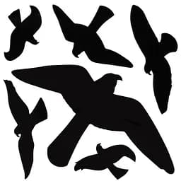 Наклейки для відлякування птахів Bradas великі, 6 шт, 10 аркушів (CTRL-BR002)