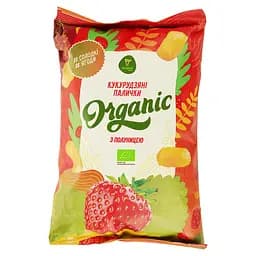 Кукурудзяні палички Екород з полуницею, органічні, 70 г