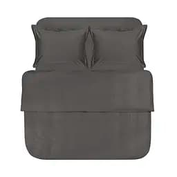 Постельное белье сатин Lotus Home - Dakota Modern антрацит семейный